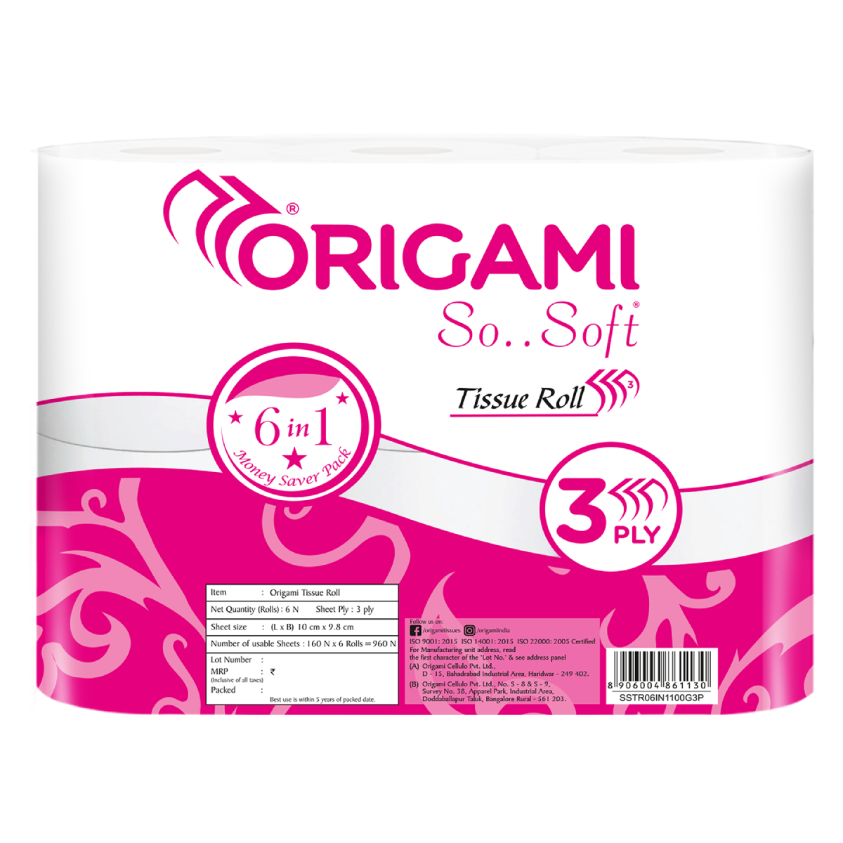 Origami So Soft Toilet Tissue Paper | 3 Ply