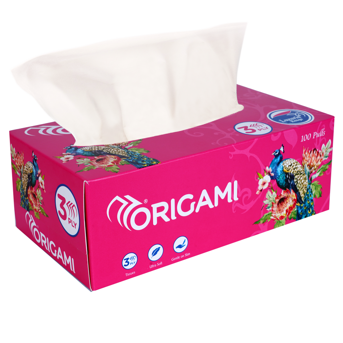 Luxuria Face Tissues, 100 Pulls, 3 Ply, 20cm x 20cm