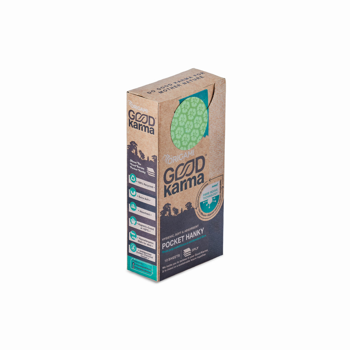 Origami Good Karma Pocket Hanky, 10 Pulls- Pack of 10