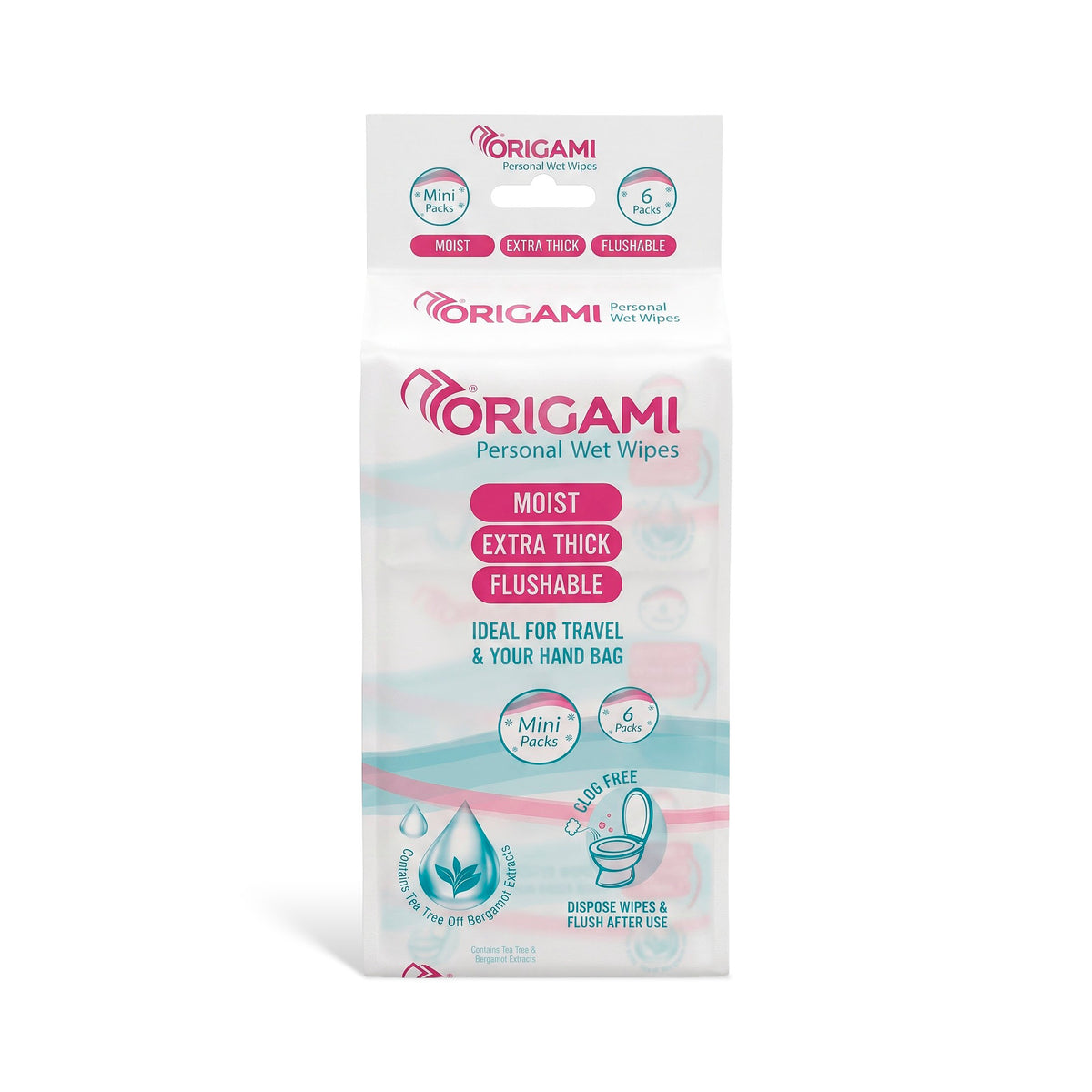 Origami Moist Thick Flushable Wet Wipes| 48 Sheets