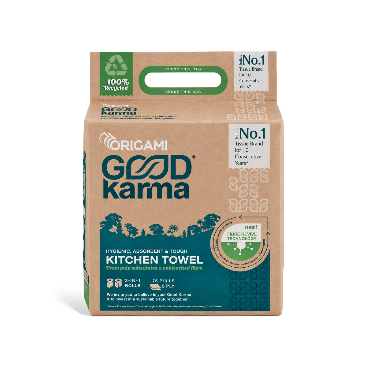 Origami Good Karma Kitchen Towel 2in1