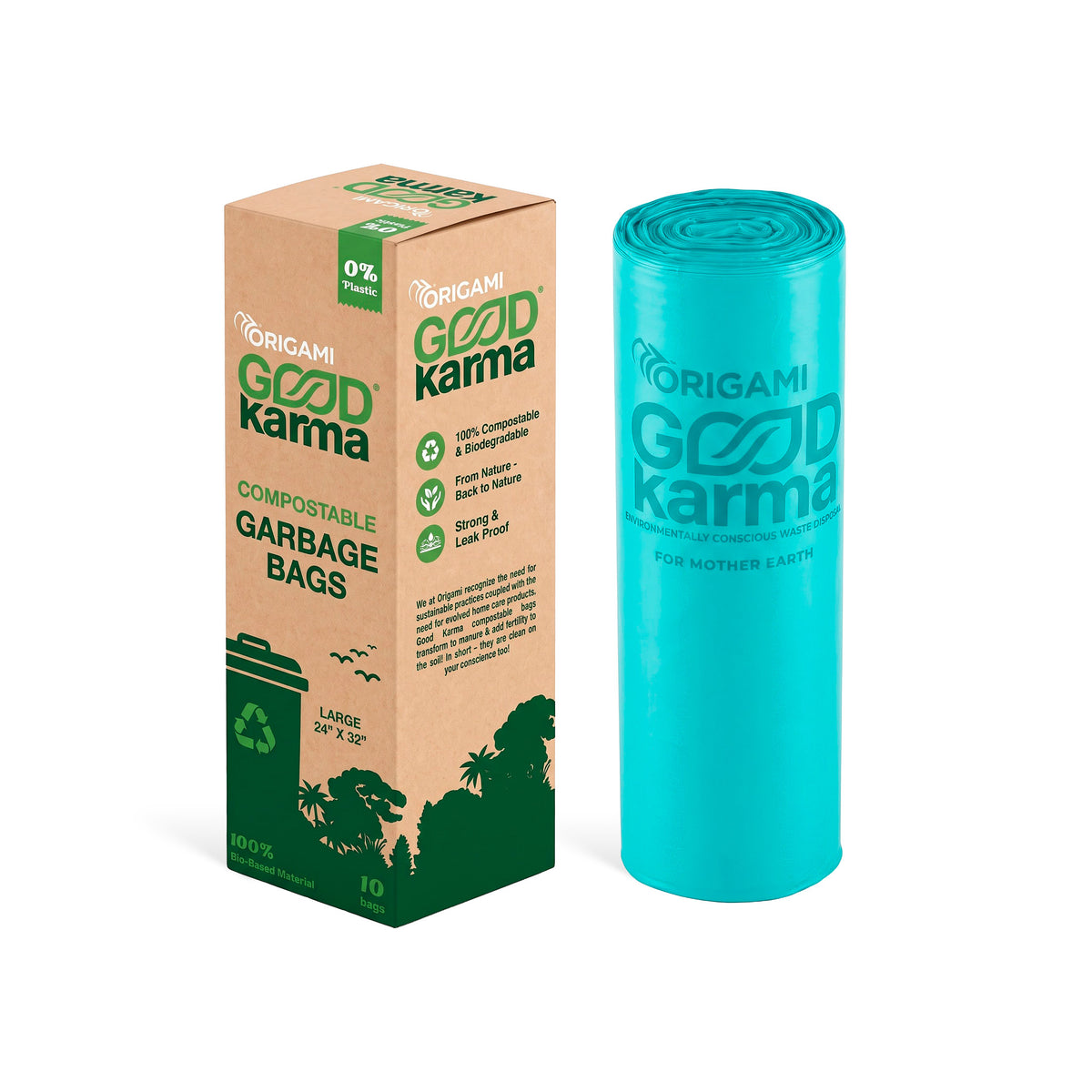 Origami Good Karma Compostable Garbage bags- Large