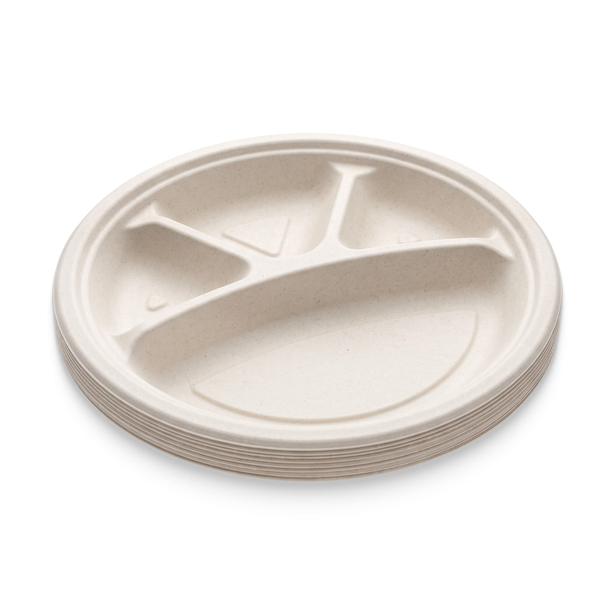 Bio Pulp Plate Round 11 inch | 4 CP | 28cm | 25 Pieces