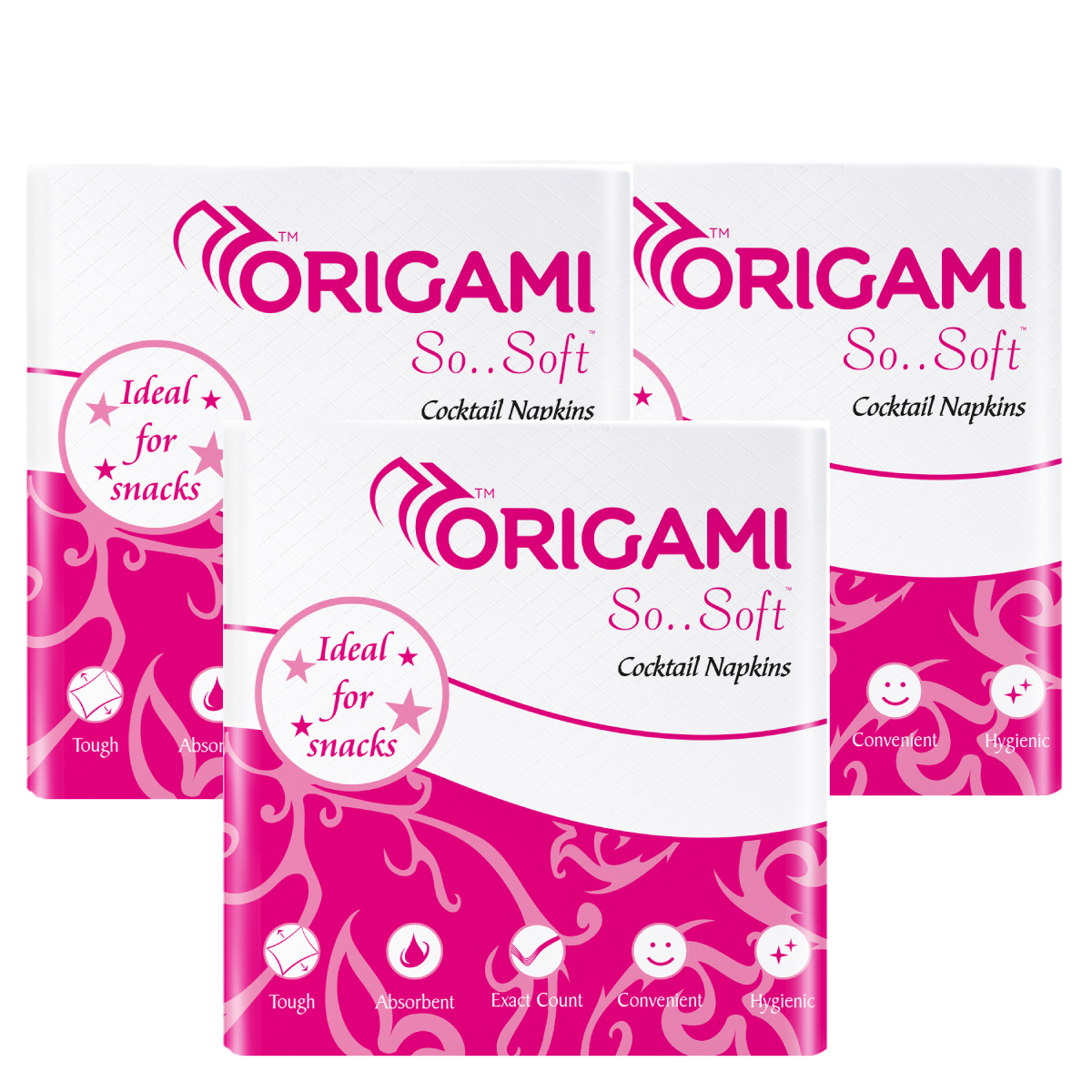 Origami So Soft Plain Napkins | CT | 1 Ply