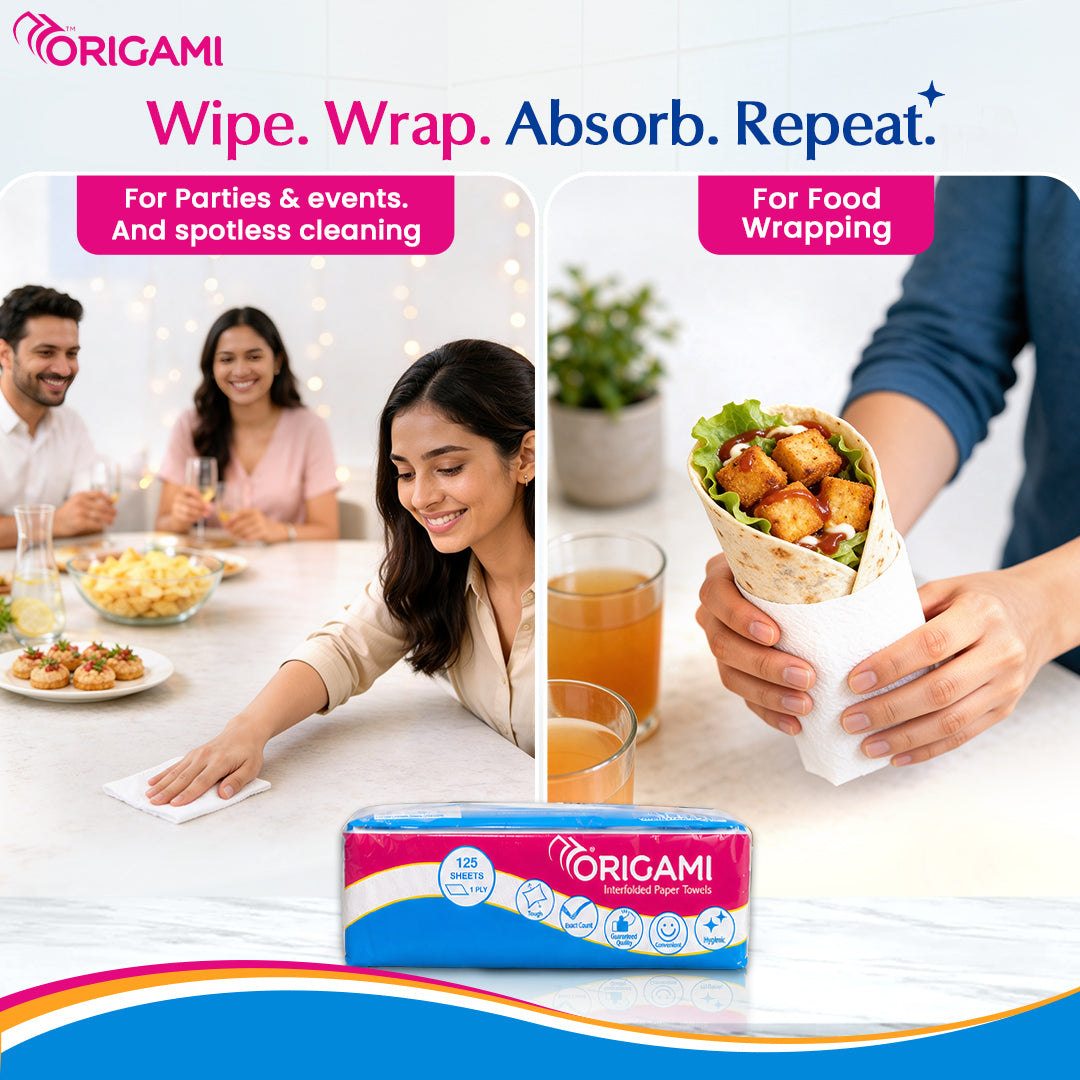 Origami Interfolded Paper Towels, 1 pc (100 Pulls)