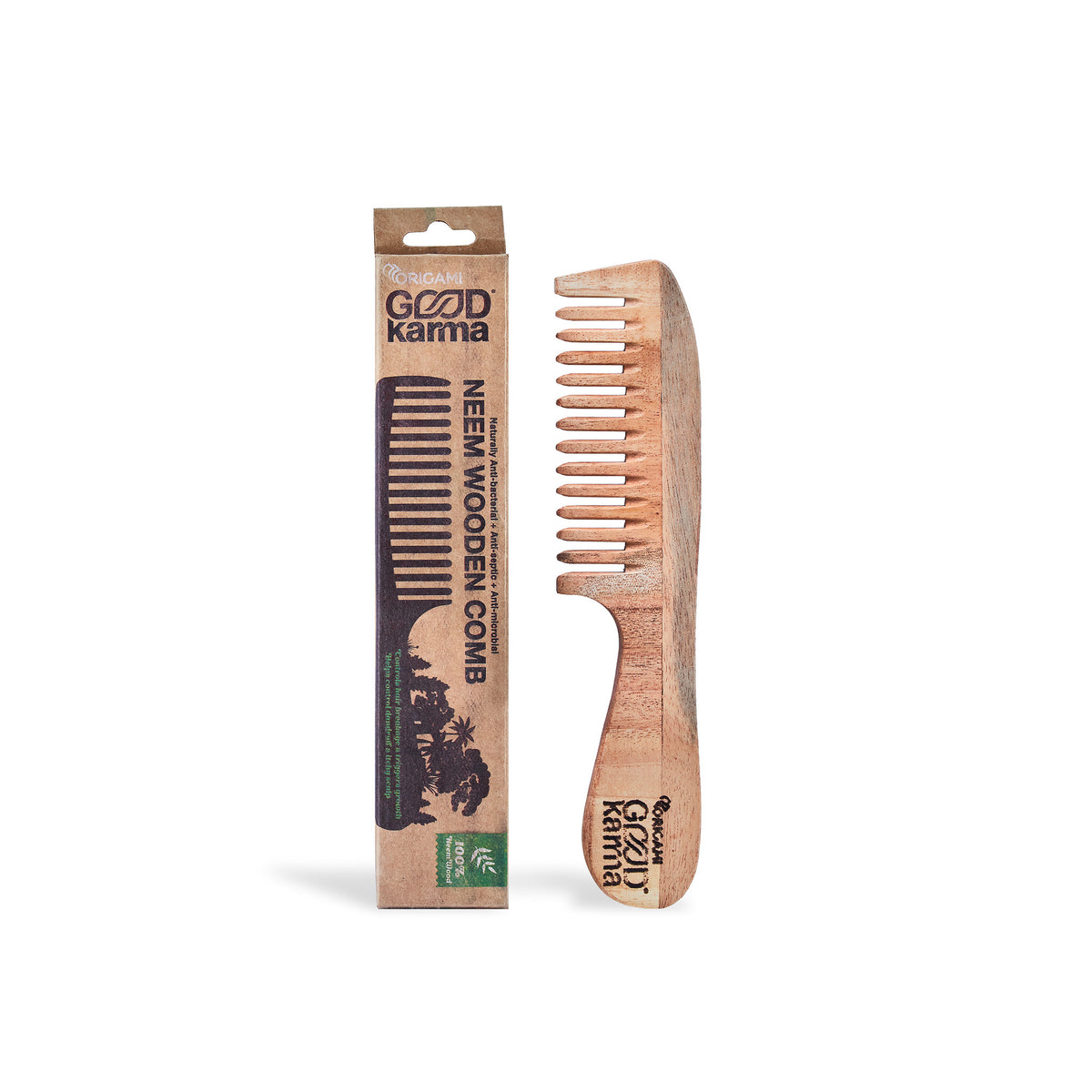 Good Karma Neem Wooden Comb for Women and Men