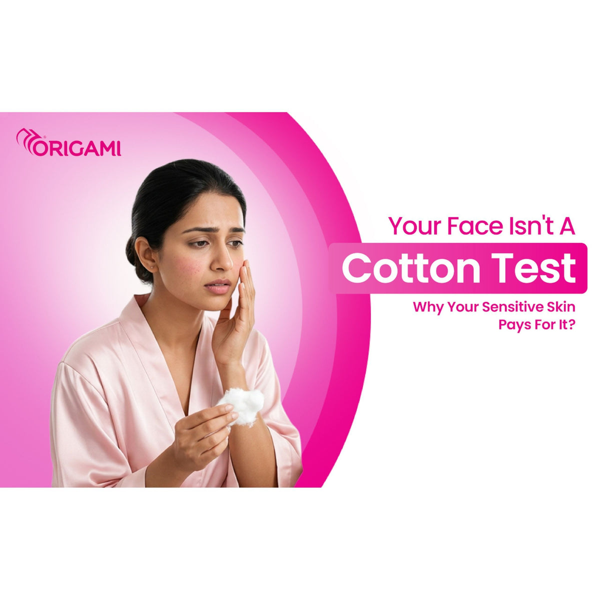 Origami Cotton Pads - 80 Rounds | Made of 100% Pure Ultra Soft Cotton