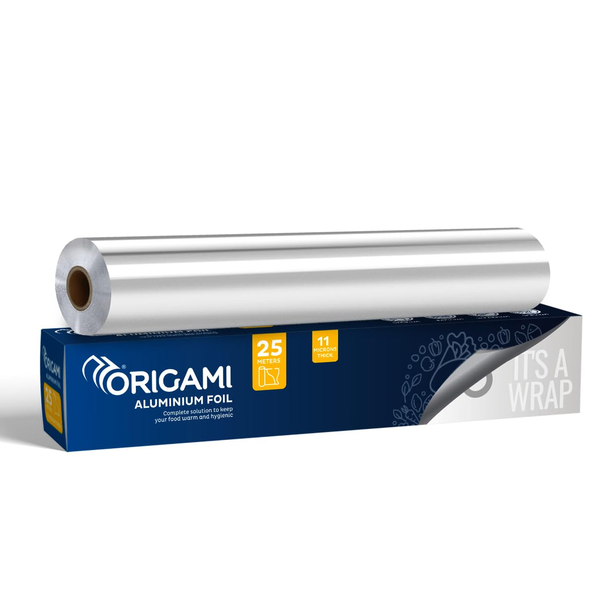 Origami Aluminium Foil, 11 Micron Thick, Heavy Duty Foil for Kitchen, Cooking & Storage