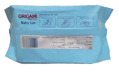 Origami Baby Luv Wet Wipes/Wet Tissues | Paraben Free | 80 Pulls Per Pack