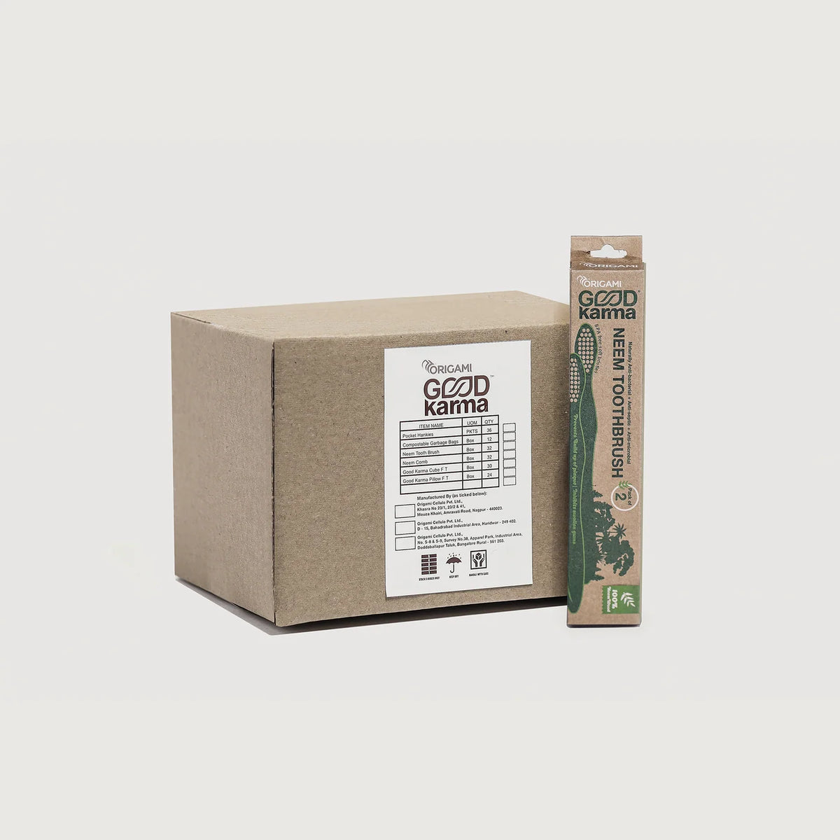 Origami Good Karma Neem Toothbrush - Case Pack