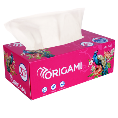 Luxuria Face Tissues, 100 Pulls, 3 Ply, 20cm x 20cm