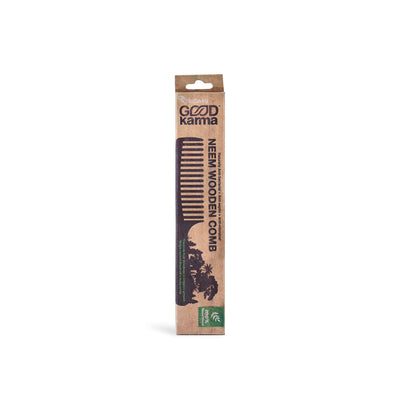Good Karma Neem Wooden Comb for Women and Men