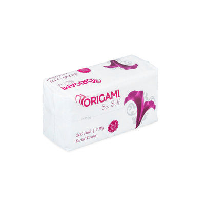 Origami So Soft Face Tissues, 200 Pulls, 2 Ply,
