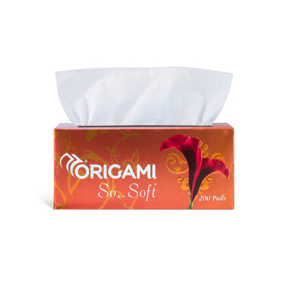 Origami So Soft Face Tissues, 200 Pulls, 2 Ply