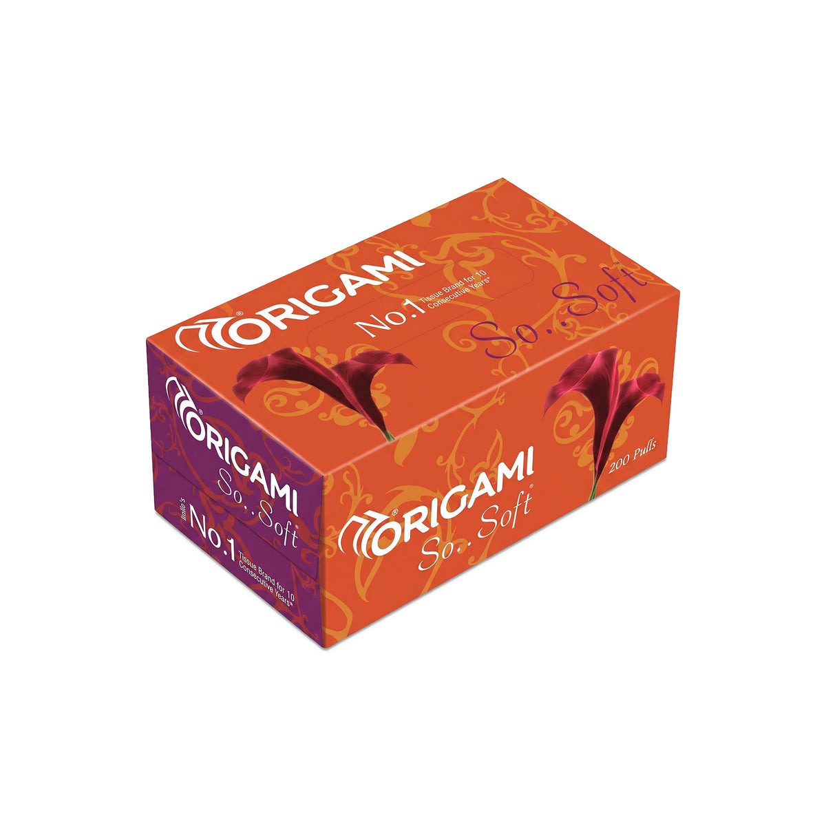 Origami So Soft Face Tissues, 200 Pulls, 2 Ply