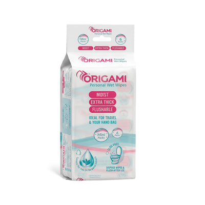 Origami Moist Thick Flushable Wet Wipes| 48 Sheets
