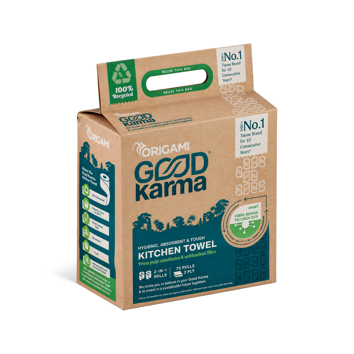 Origami Good Karma Kitchen Towel 2in1