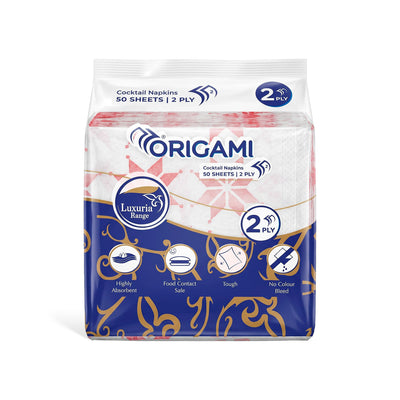 Luxuria Party  Napkins | 2 Ply | Printed | 32cm x 32cm