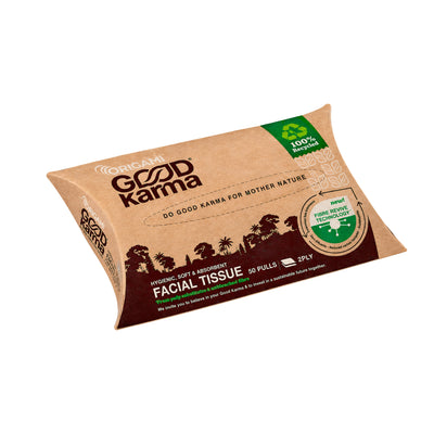 Origami Good Karma Pillow Face Tissue, 50 Pulls, 2 Ply