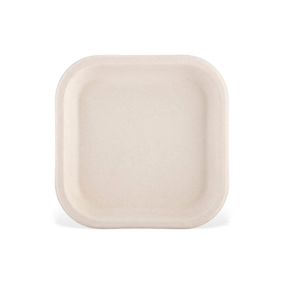 Bio Pulp Plate Square 7 inch | 17cm | 25 Pieces