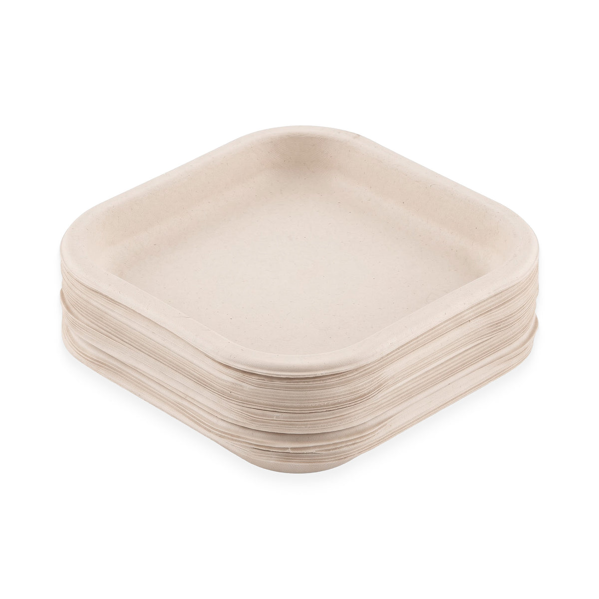 Bio Pulp Plate Square 7 inch | 17cm | 25 Pieces