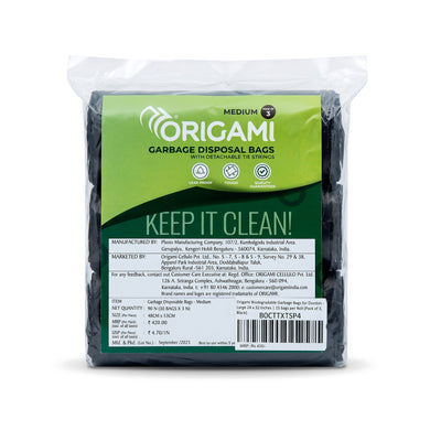 Origami Disposable Garbage Bags | Medium | 30 Counts Each