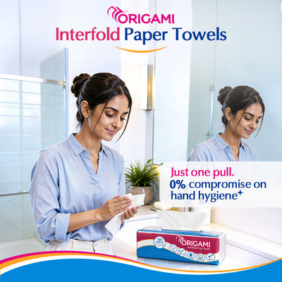 Origami Interfolded Paper Towels, 1 pc (100 Pulls)