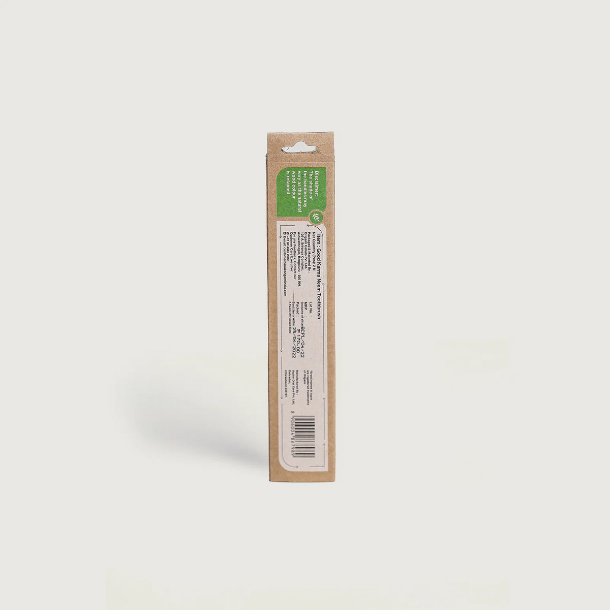 Origami Good Karma Neem Tooth Brush | Soft Bristles - Eco-Friendly with Biodegradable Handle