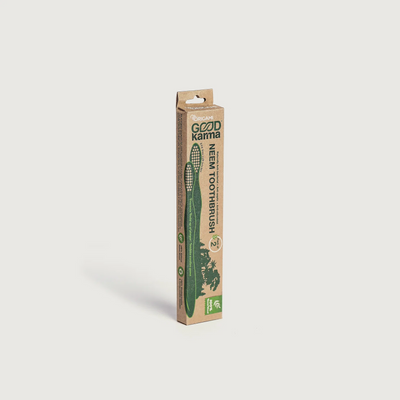 Origami Good Karma Neem Tooth Brush | Soft Bristles - Eco-Friendly with Biodegradable Handle