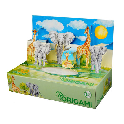 Origami 3D Pop up Face Tissues, 60 Pulls, 3 Ply, 20cm x 20cm