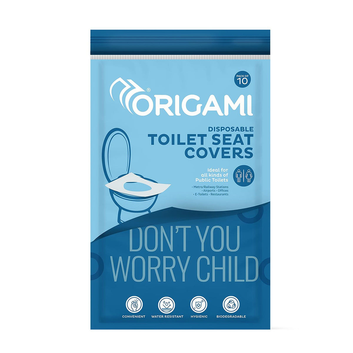 Disposable Toilet Seat Cover | 42cm x 36cm | 10N | Easy to Dispose and Eco-Friendly