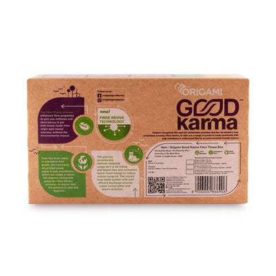 Origami Good Karma 2 Ply | Eco Friendly Unbleached Facial Tissues