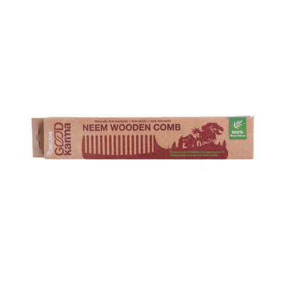 Good Karma Neem Wooden Comb for Women and Men