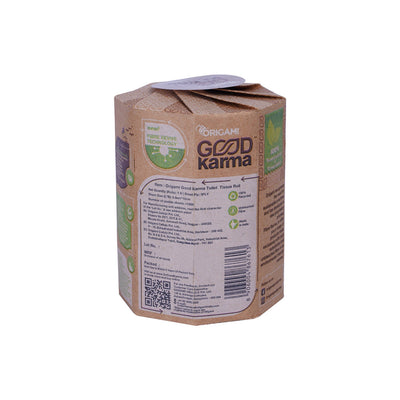 Good Karma Toilet Tissue Roll, 100 Sheets, 3 Ply, 9.5cm x 10cm
