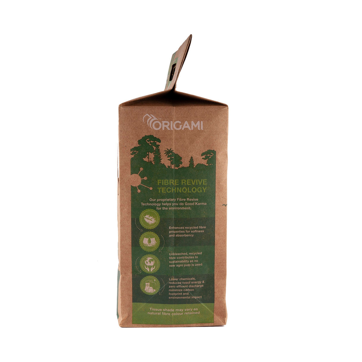 Good Karma 2 Ply Eco Friendly Unbleached Kitchen Tissue Paper Roll | 75 Pulls x 2 Packs