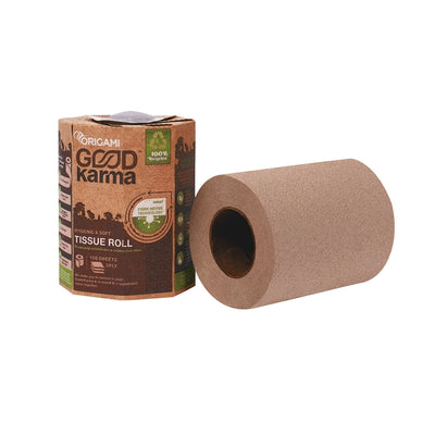 Good Karma Toilet Tissue Roll, 100 Sheets, 3 Ply, 9.5cm x 10cm