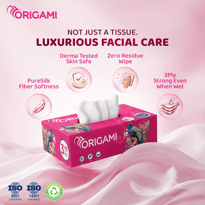 Luxuria Face Tissues, 100 Pulls, 3 Ply, 20cm x 20cm