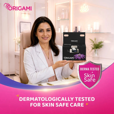 Origami Facial Tissue Car Box with Easy-Fit Headrest Hanger, 100 Pulls, 2 Ply, 15cm x 20cm