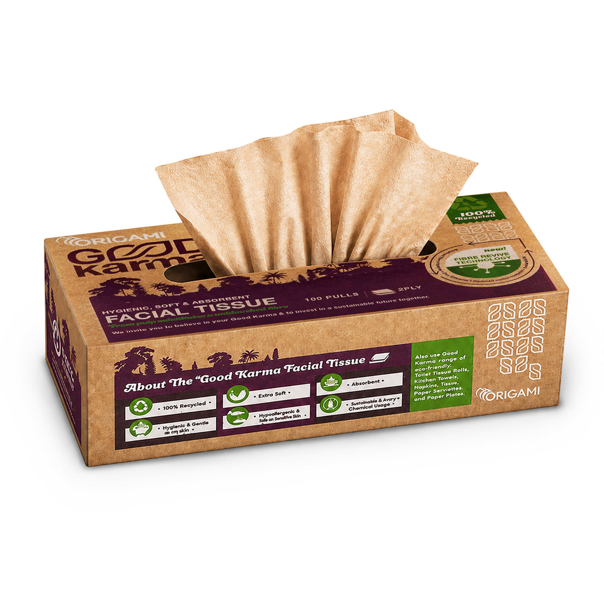Good Karma Pillow Face Tissue, 50 Pulls, 2 Ply