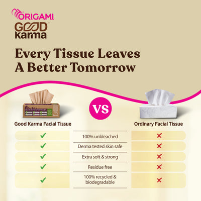 Good Karma Pillow Face Tissue, 50 Pulls, 2 Ply